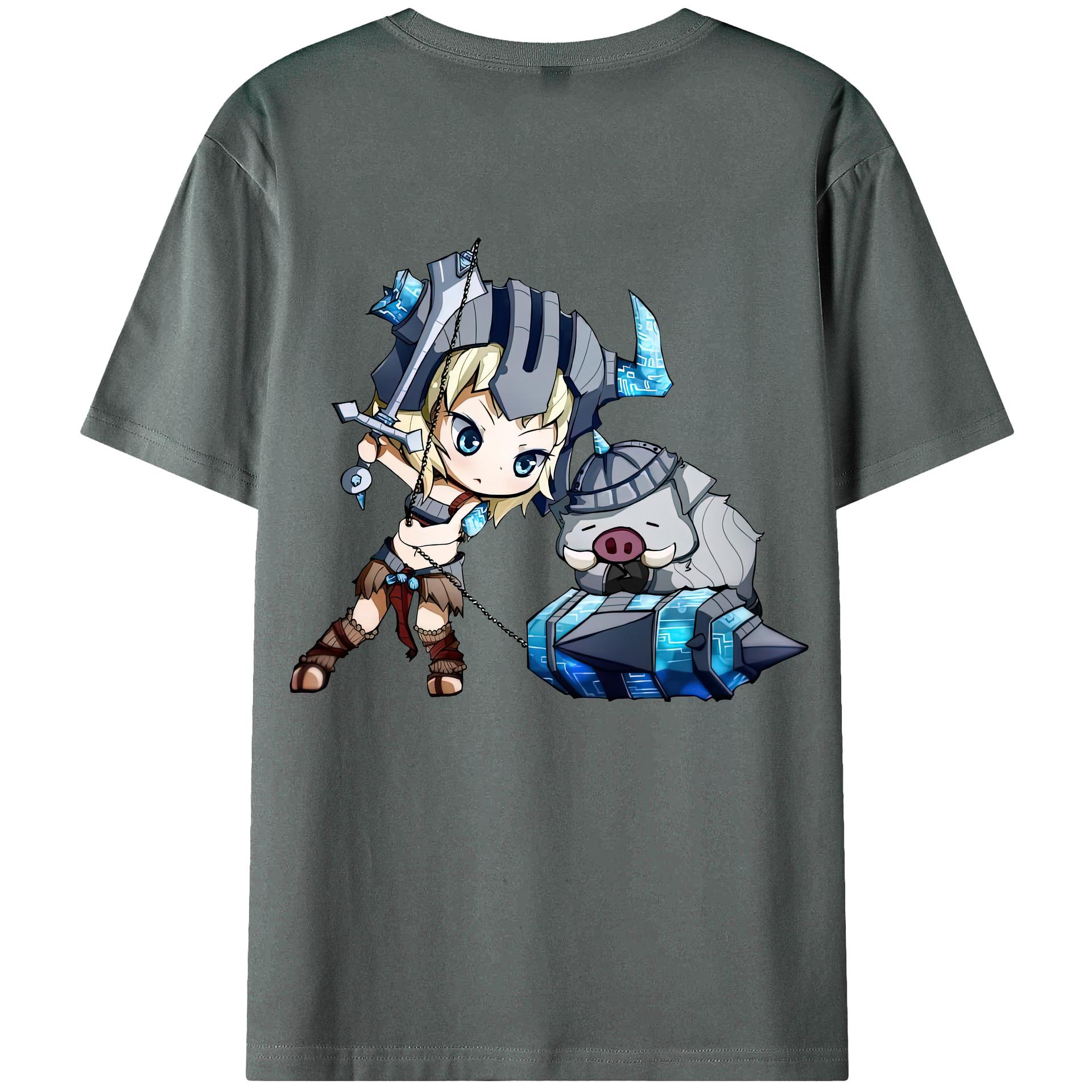 （画像用） リーグ・オブ・レジェンド League of Legends LOL 綿100％ メンズ半袖Tシャツ（バックプリント） 通気性